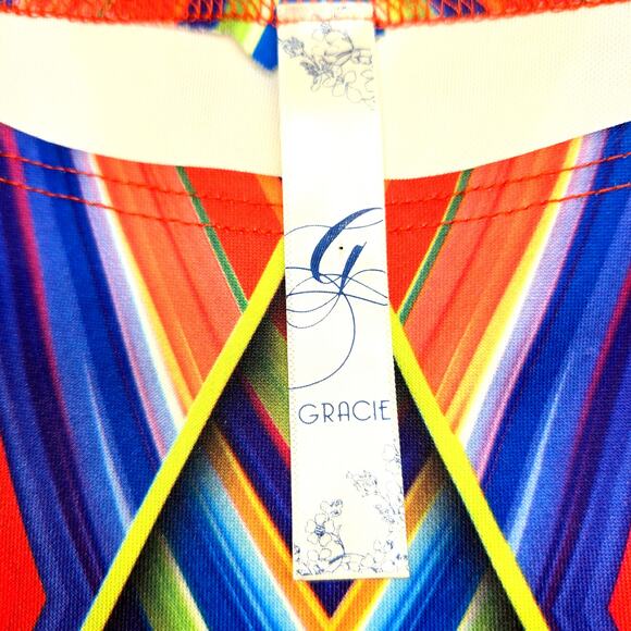 Gracie Small Women's Sleeveless Short Yellow BOHO Sun Dress Miss Size 4 6 S - Picture 4 of 7